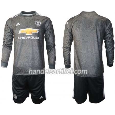 Manchester United Kinder Auswärts Trikotsatz 2020/21 Langarm (+ Kurze Hosen)